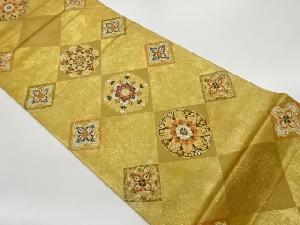 色紙に華文模様織出し袋帯